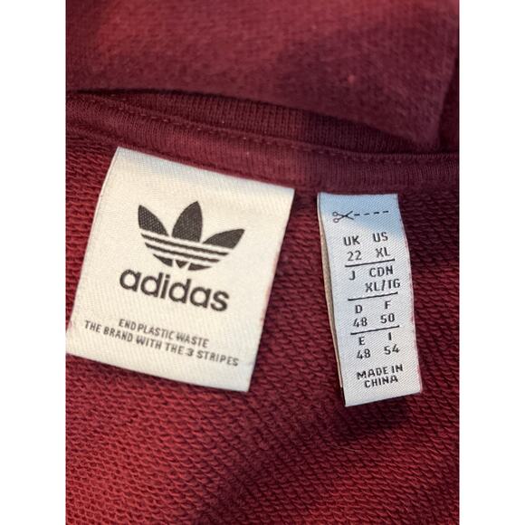 Adidas Originals CNY Women Burgundy Hoodie XL - Picture 8 of 11